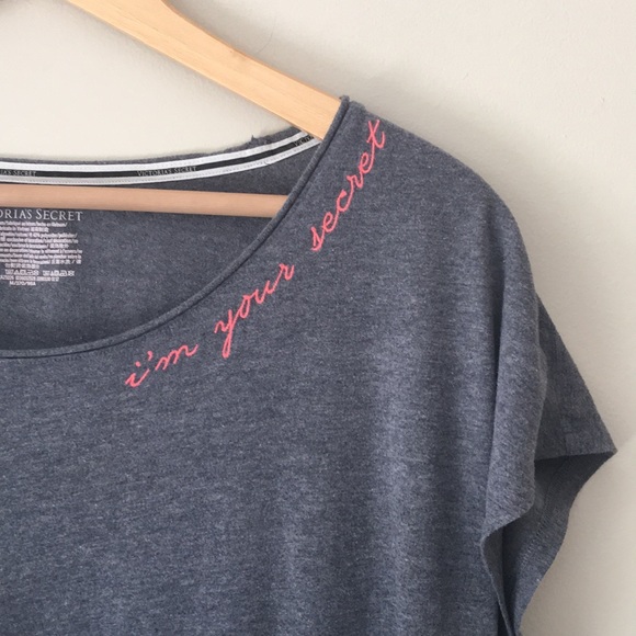 Victoria's Secret Other - Victoria’s Secret Gray I’m Your Secret Night Shirt